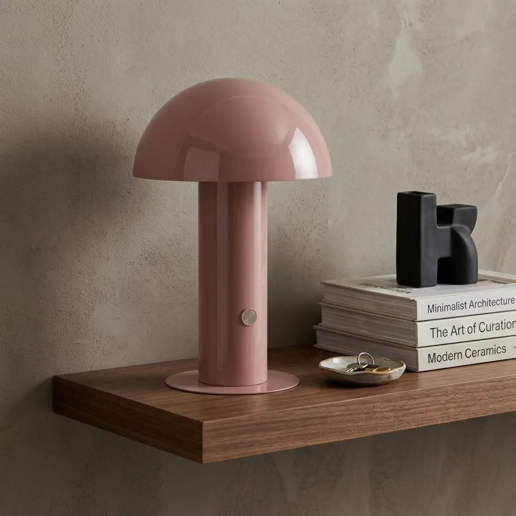 11" Pink Novelty USB Table Lamp With Globe Shade Homeroots Lighting