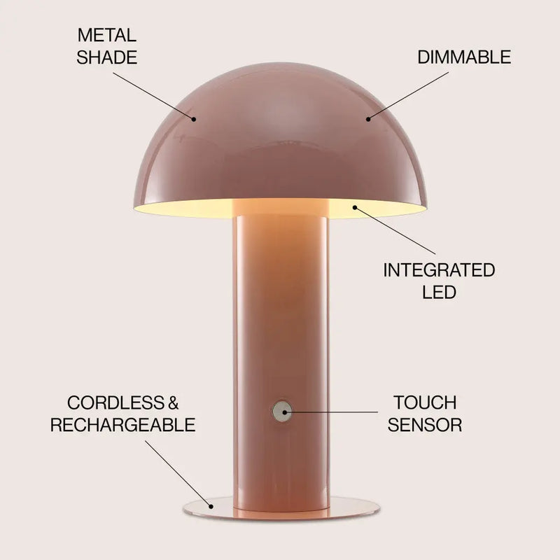 11" Pink Novelty USB Table Lamp With Globe Shade Homeroots Lighting