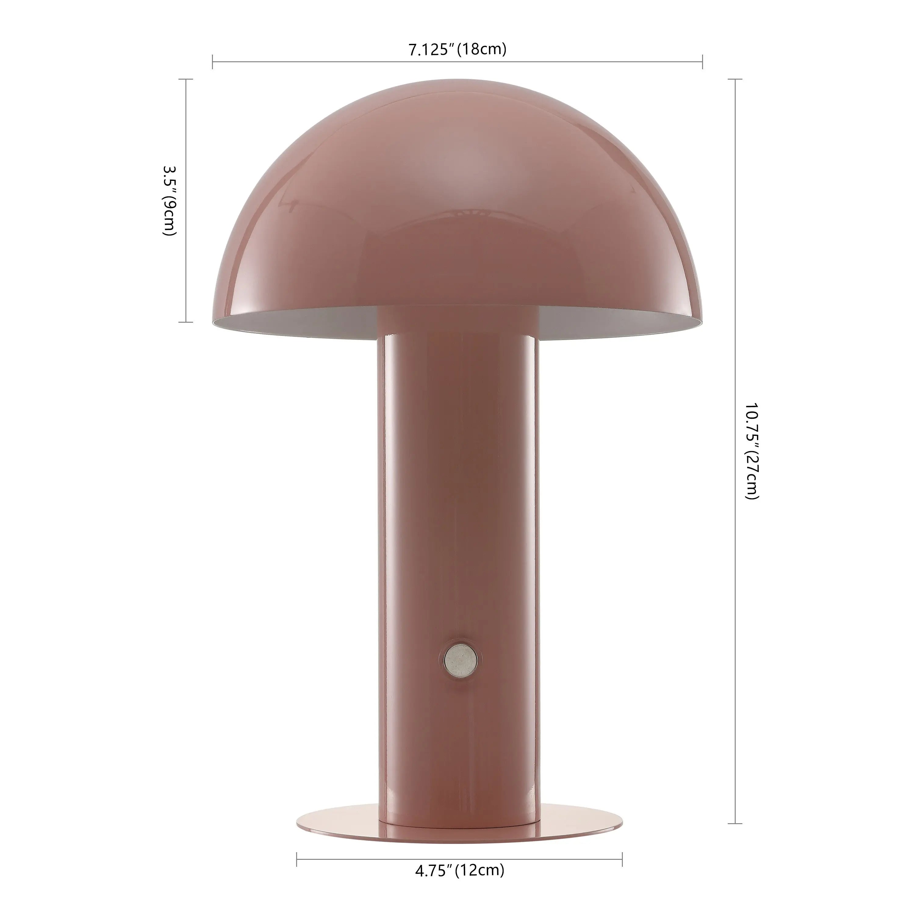 11" Pink Novelty USB Table Lamp With Globe Shade Homeroots Lighting