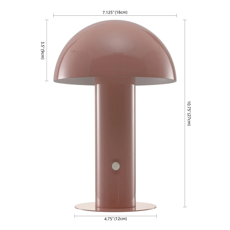 11" Pink Novelty USB Table Lamp With Globe Shade Homeroots Lighting