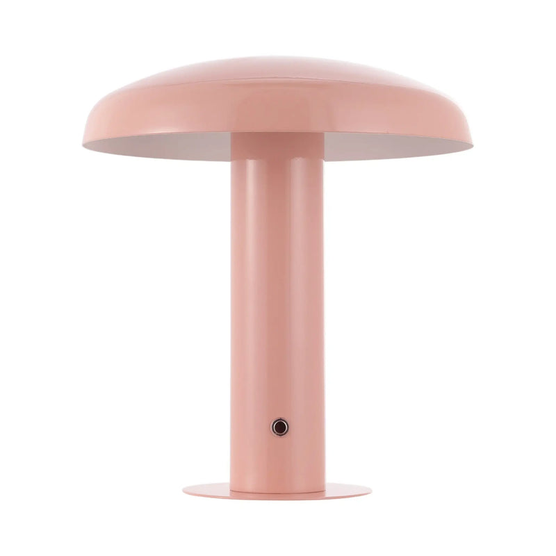 11" Pink Round USB Table Lamp With Globe Shade Homeroots Lighting