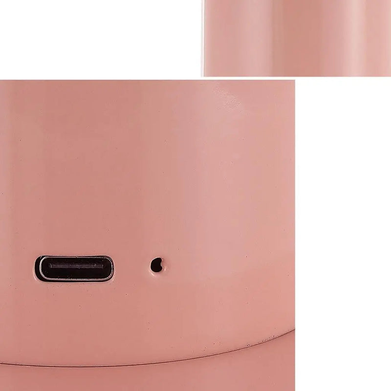 11" Pink Round USB Table Lamp With Globe Shade Homeroots Lighting