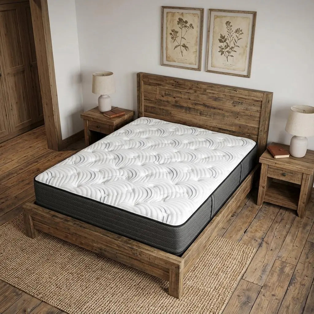 11" Queen Foam Medium Hybrid Mattress Homeroots Bed & Bath