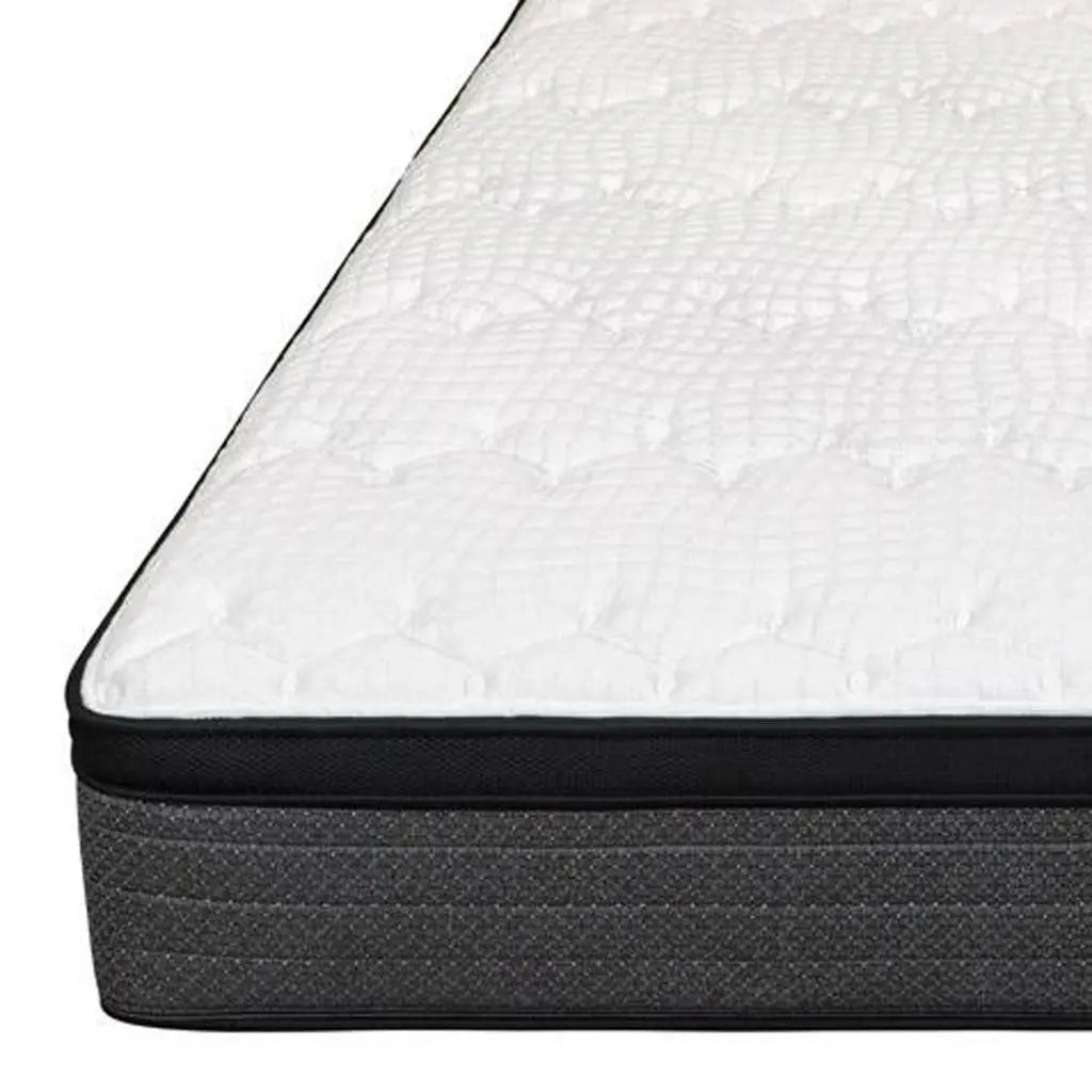 11" Queen Foam Plush Euro Top Hybrid Mattress Homeroots Bed & Bath