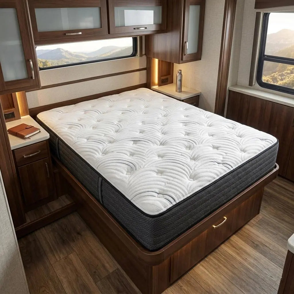 11" RV King 72 x 80 Foam Medium Hybrid Mattress Homeroots Bed & Bath