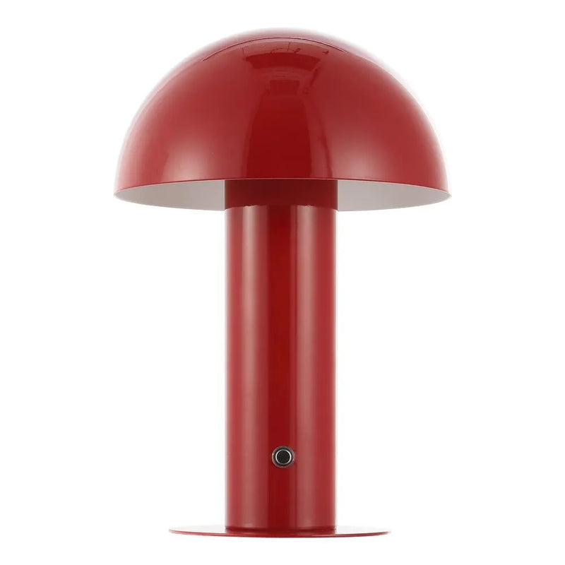 11" Red Novelty USB Table Lamp With Globe Shade Homeroots Lighting
