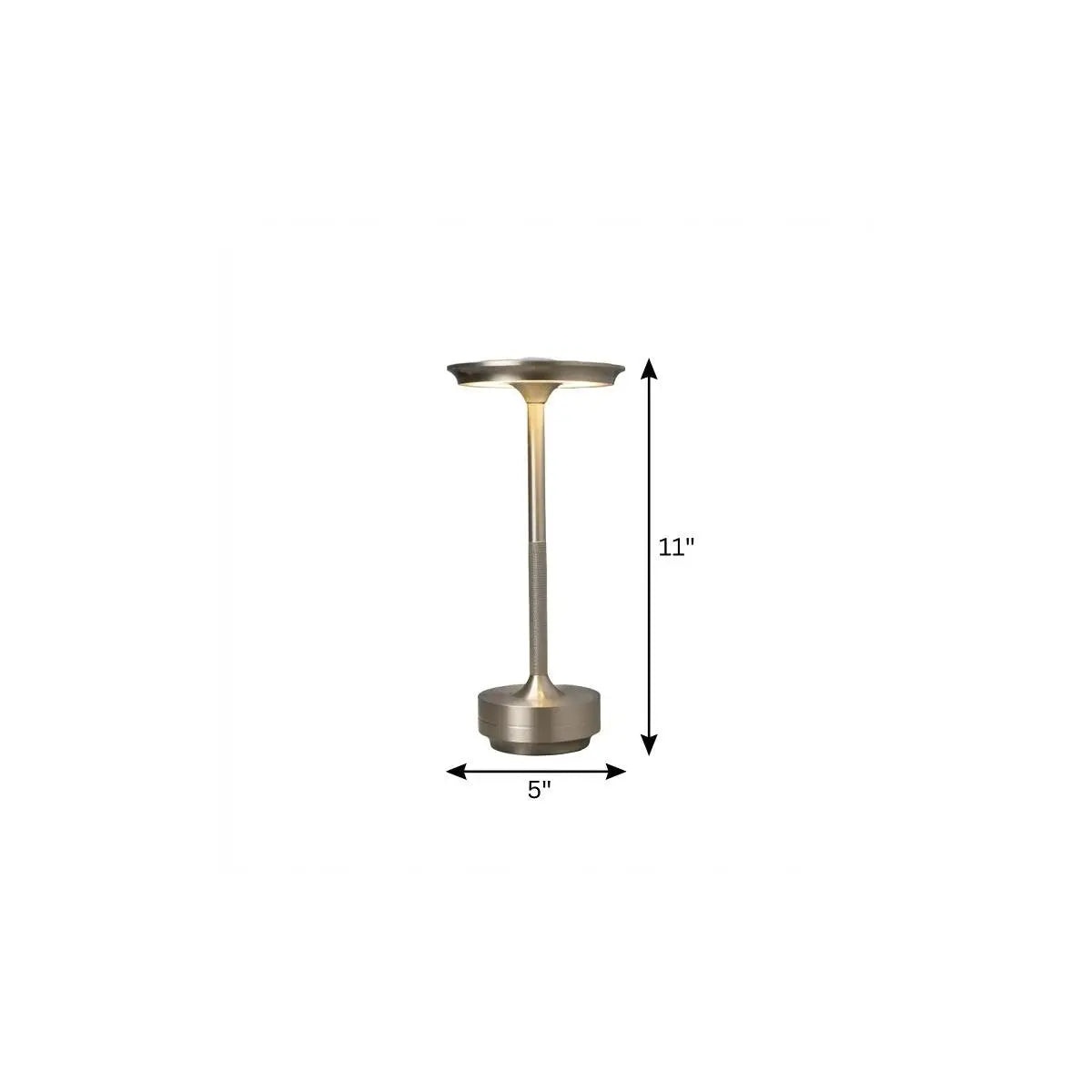 11" Silver Round Table Lamp Homeroots Lighting