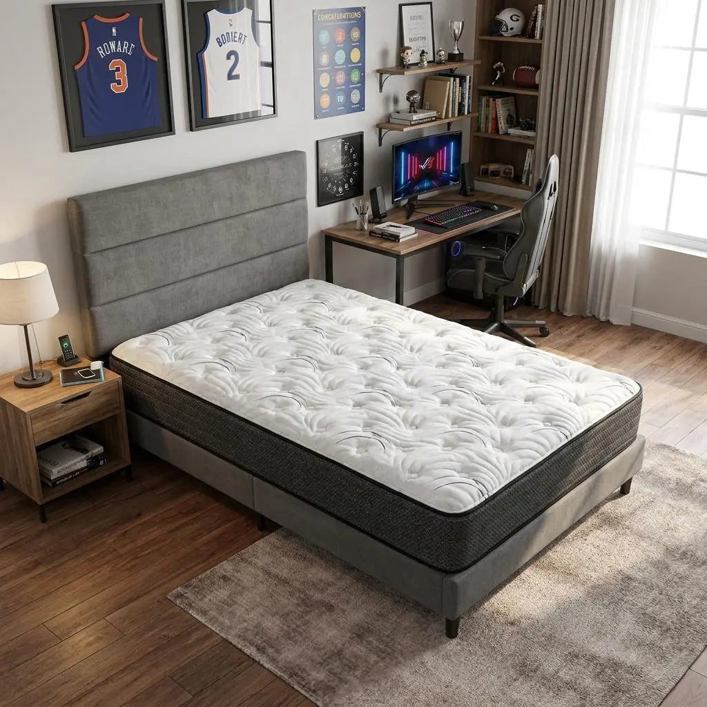11" Twin Foam Medium Hybrid Mattress Homeroots Bed & Bath