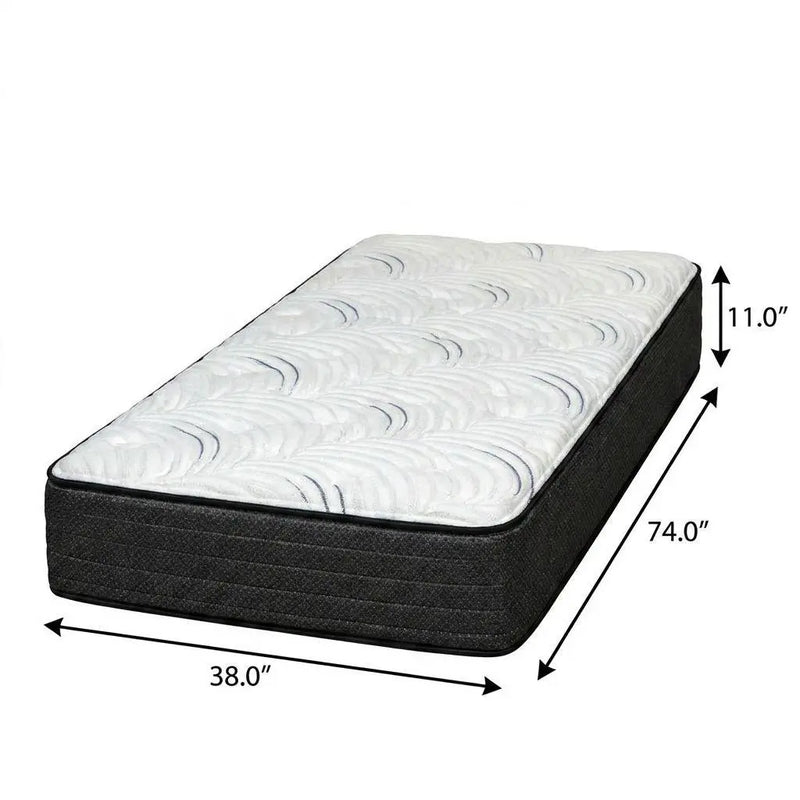11" Twin Foam Medium Hybrid Mattress Homeroots Bed & Bath