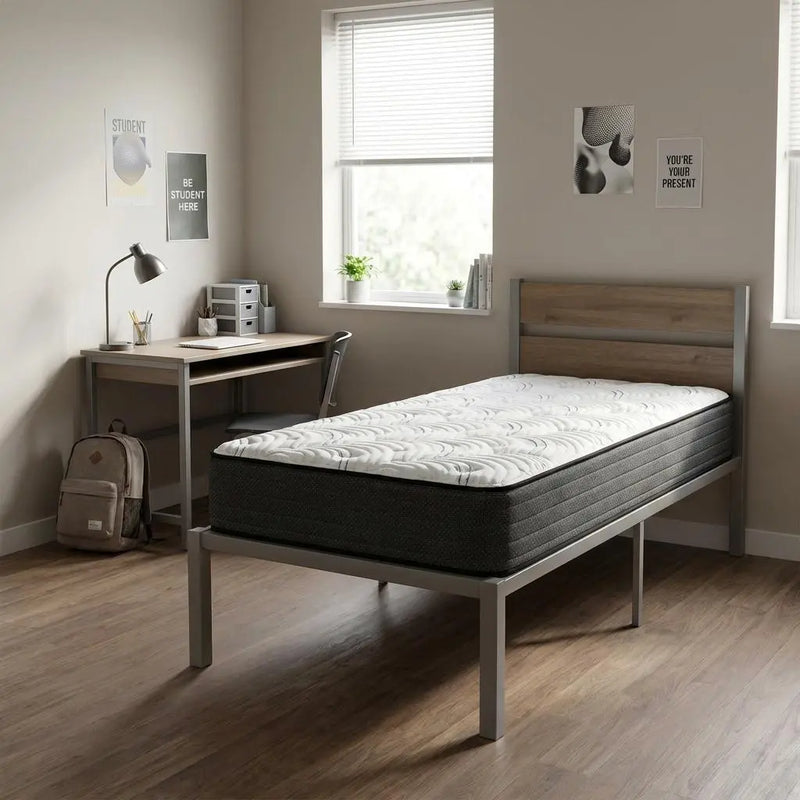11" Twin XL Foam Extra Firm Hybrid Mattress Homeroots Bed & Bath