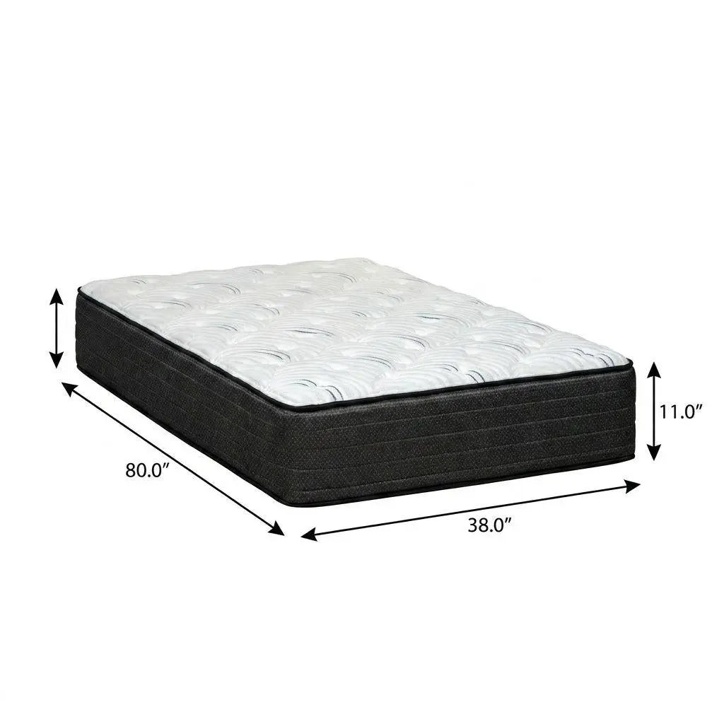 11" Twin XL Foam Extra Firm Hybrid Mattress Homeroots Bed & Bath