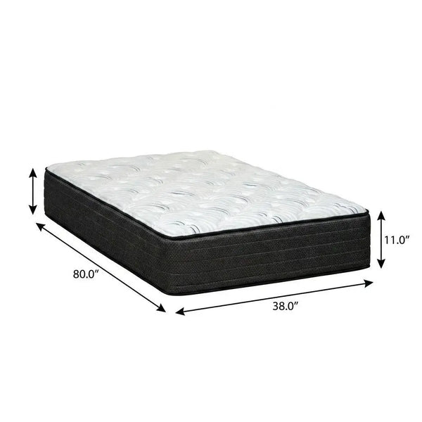 11" Twin XL Foam Extra Firm Hybrid Mattress Homeroots Bed & Bath