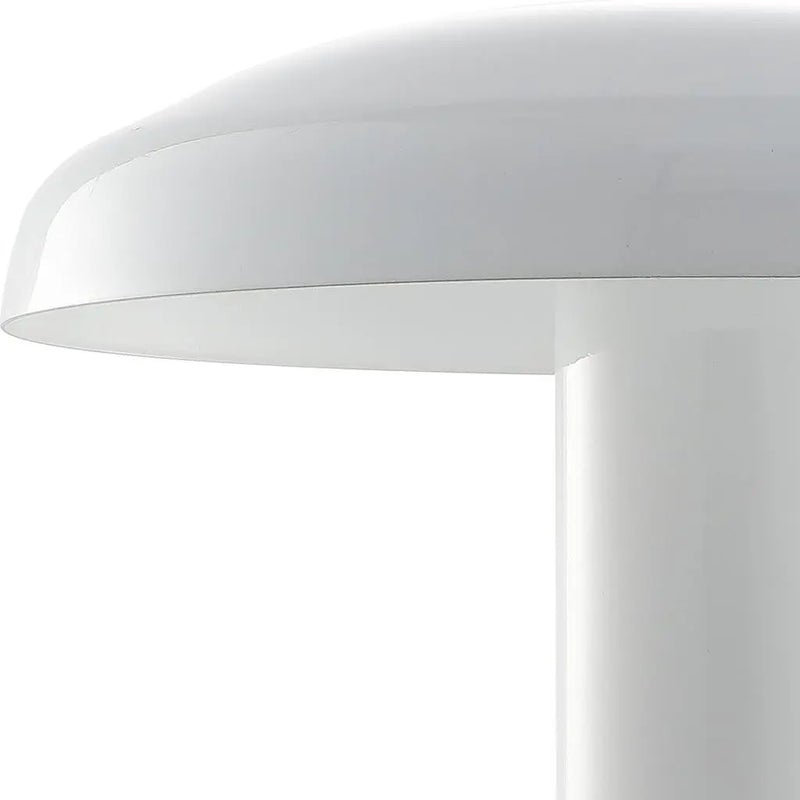 11" White Novelty USB Table Lamp LED With Globe Shade Homeroots Lighting