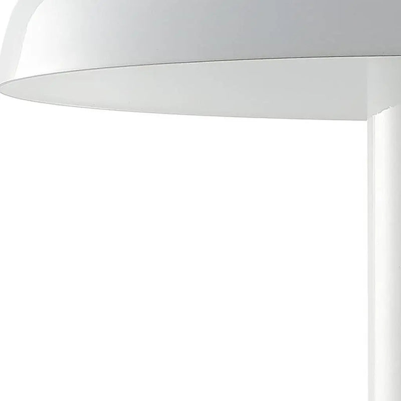 11" White Novelty USB Table Lamp LED With Globe Shade Homeroots Lighting