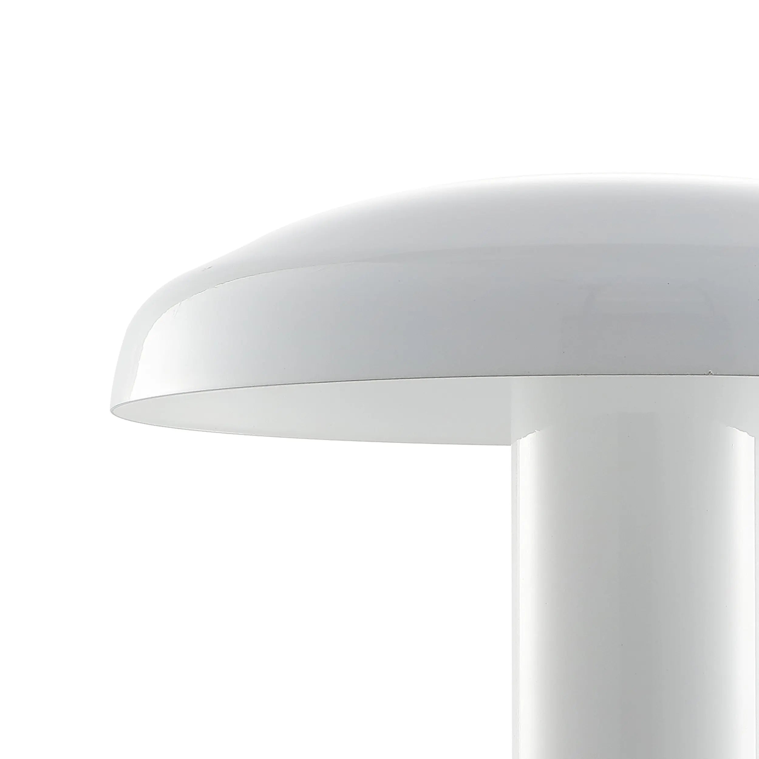 11" White Novelty USB Table Lamp LED With Globe Shade Homeroots Lighting