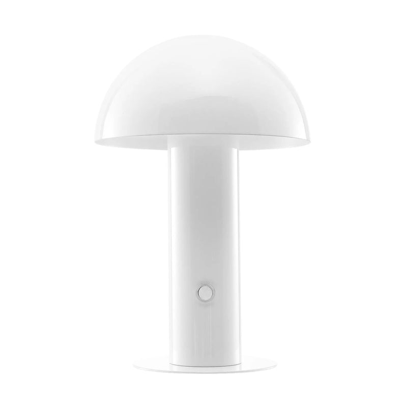 11" White Novelty USB Table Lamp With Globe Shade Homeroots Lighting
