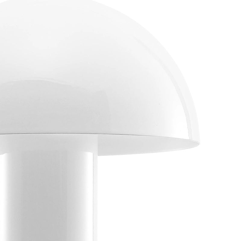11" White Novelty USB Table Lamp With Globe Shade Homeroots Lighting