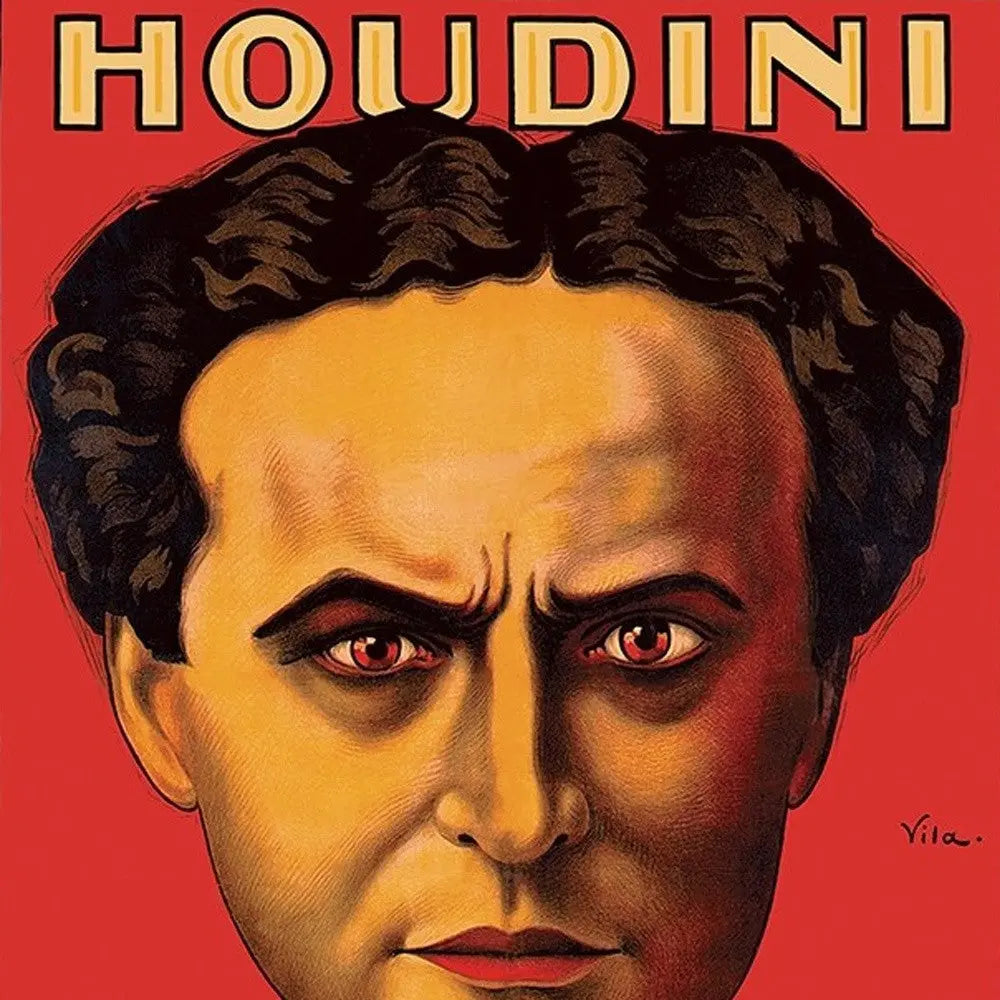 11" X 14" Houdini Master Of Mystery Vintage Magic Poster Wall Art Homeroots Home Decor