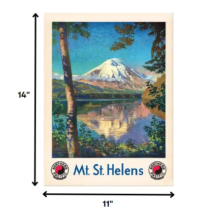 11" X 14" Mt. St. Helens C1920S Vintage Travel Poster Wall Art Homeroots Home Decor