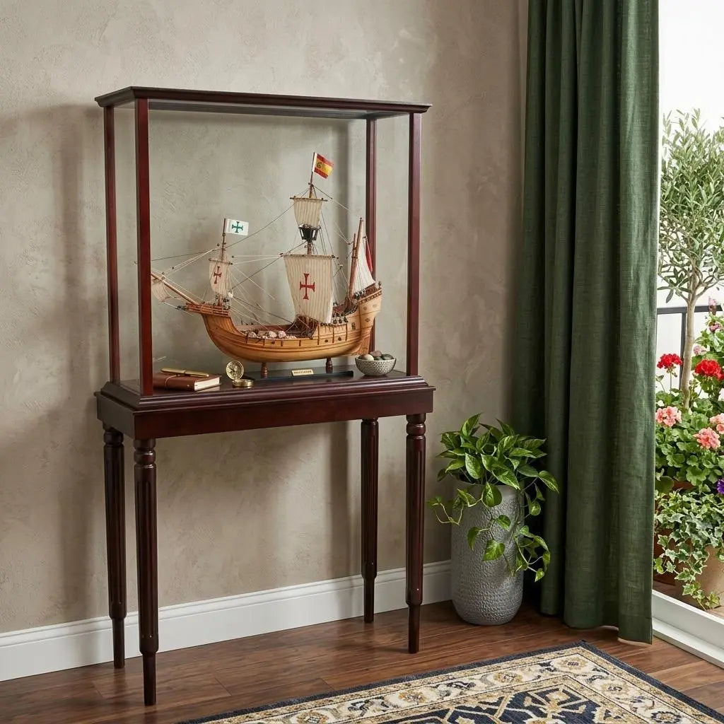 11" X 26.5" X 49.75" Small Floor Display Case Homeroots Kitchen & Dining