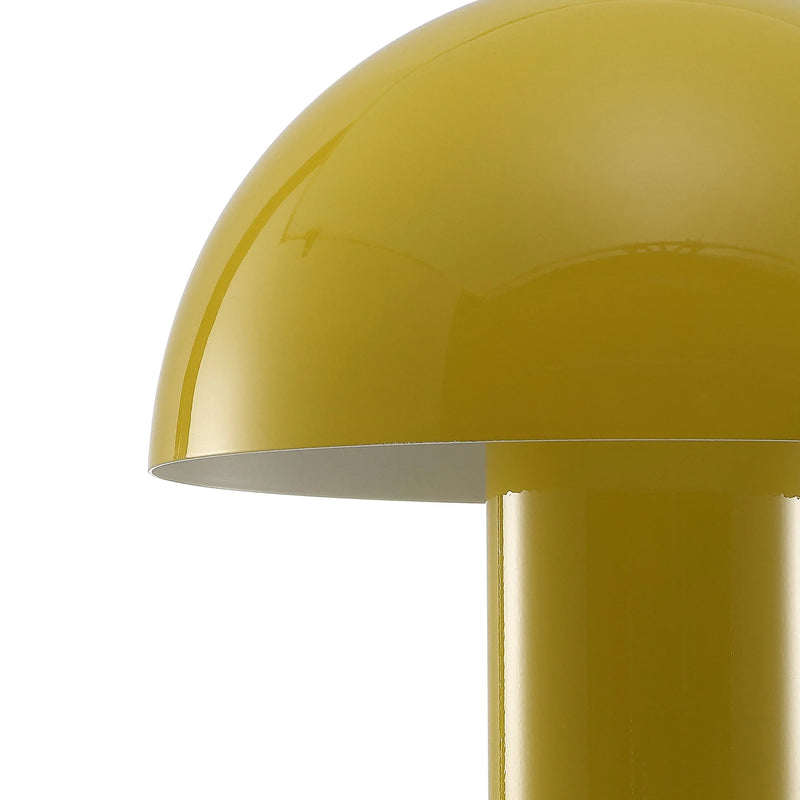 11" Yellow Novelty USB Table Lamp With Globe Shade Homeroots Lighting