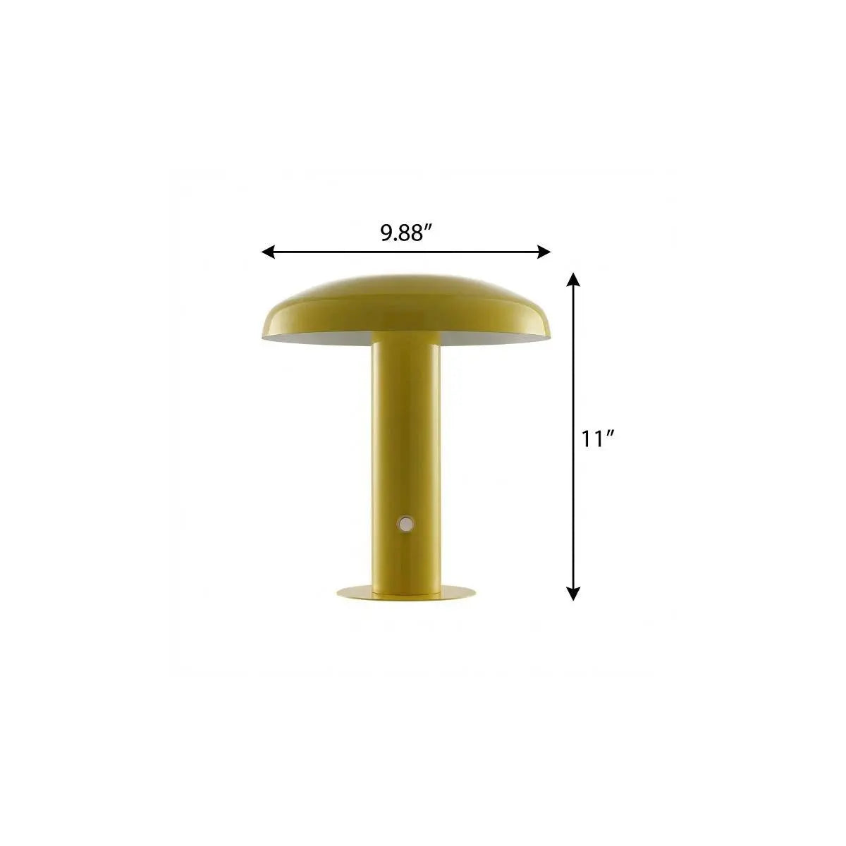 11" Yellow Novelty USB Table Lamp With Globe Shade Homeroots Lighting