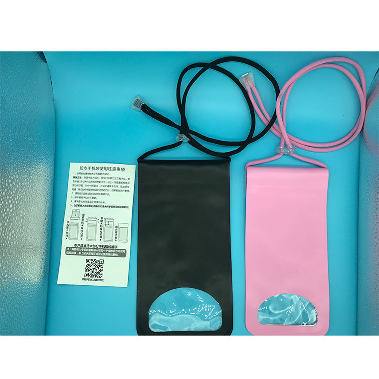 Swimming Bag Durable TPU Universal Waterproof Mobile Phone Cover Case Strong Seal Cellphones Neck Pouch