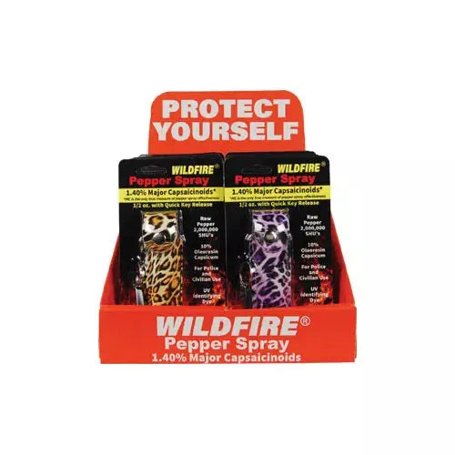 12 Wildfire 1/2Oz Fashion Leatherette 3 Lbp, 3 Lbo, 3 Cby, 3 Cbp With Counter Display Safety Technology