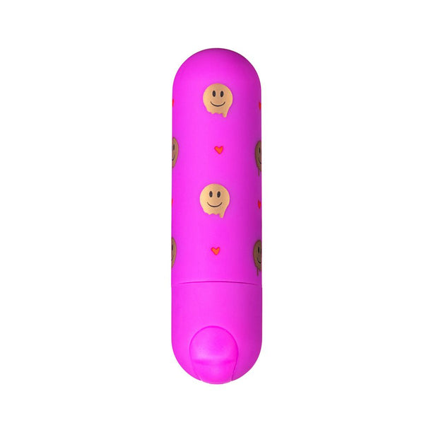 Giggly Super Charged Mini Bullet W/ Smiley Face Pattern Default Title