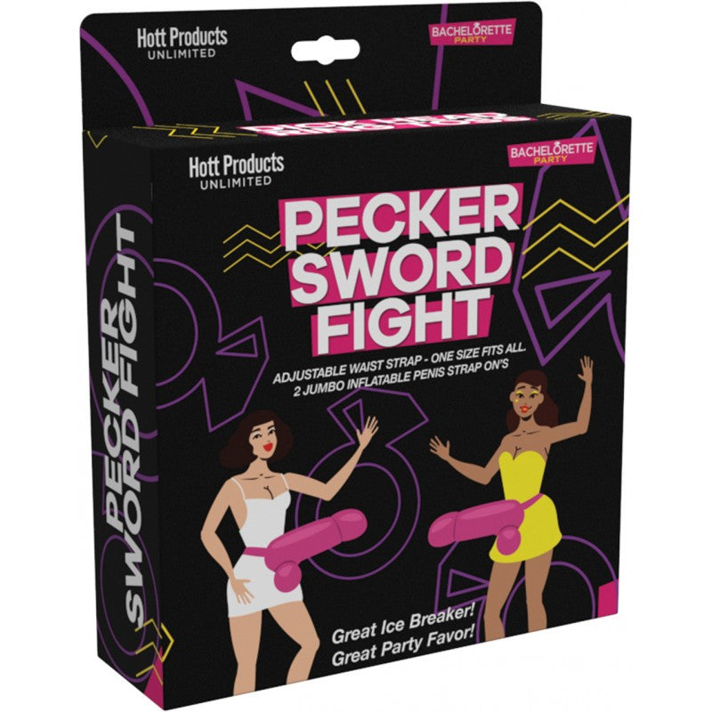 Pecker Sword Fight Game Strap On Large Penis 2 Pack