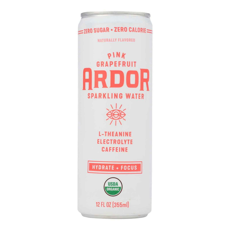 Ardor Sparkling Water - Sparkling Water Pink Grpft - Case Of 12-12 Fz