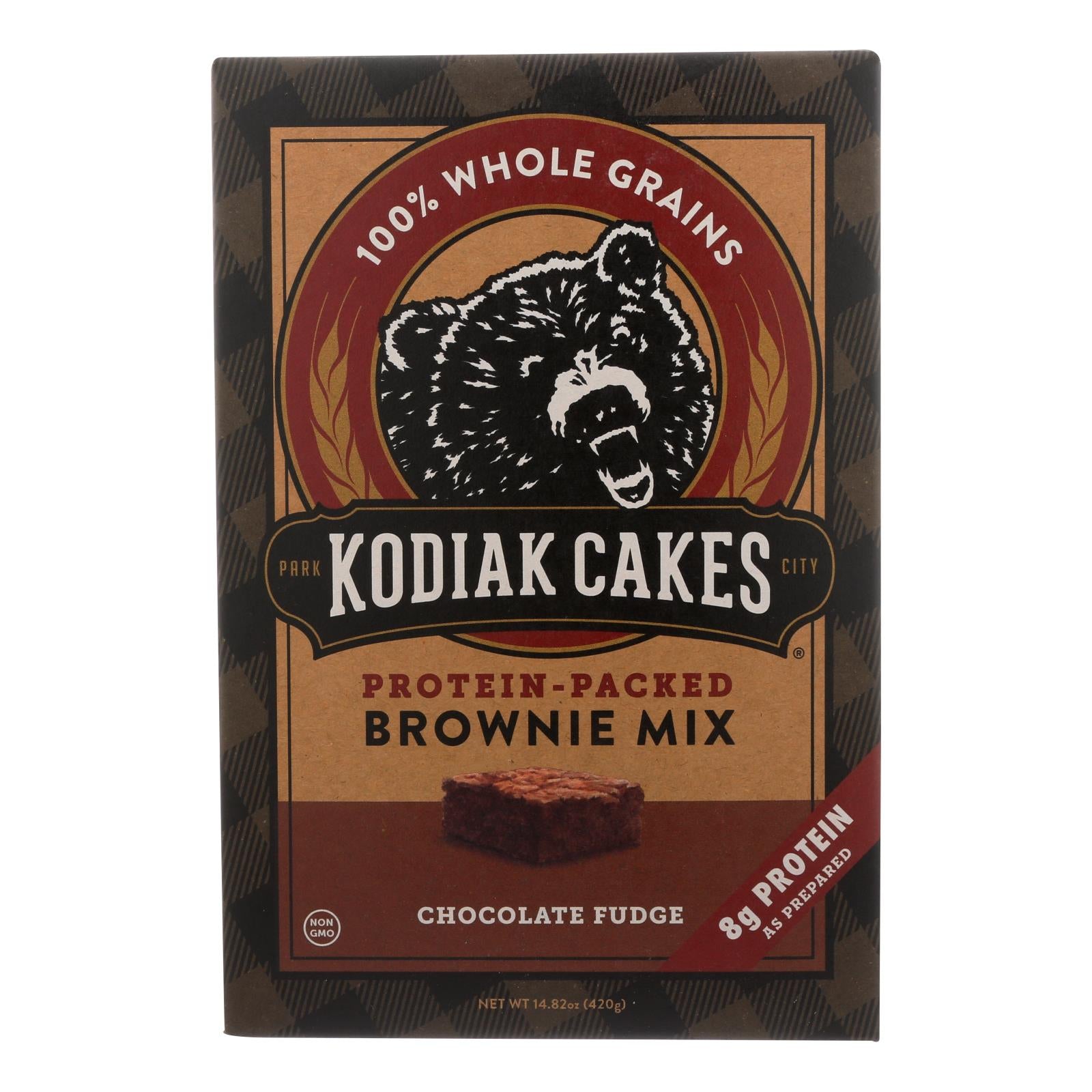 Kodiak Cakes - Brownie Mix Chocolate Fudge - Case Of 6-14.82 Oz - GreatEagleInc