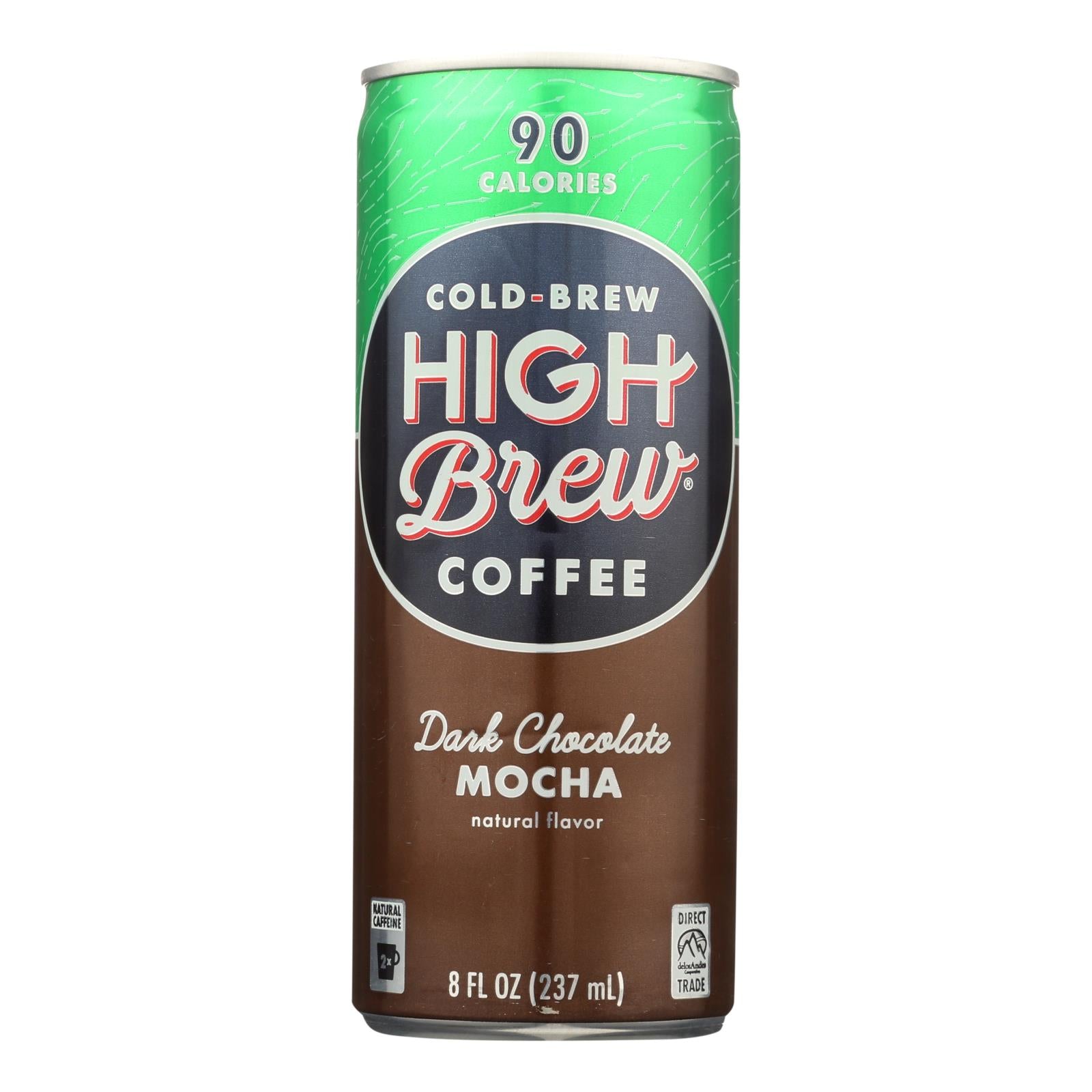 High Brew Coffee Coffee - Ready To Drink - Dark Chocolate Mocha - 8 Oz - Case Of 12 - GreatEagleInc