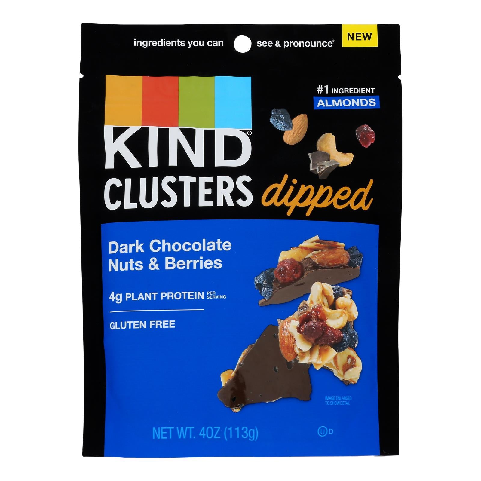 Kind - Clstr Dip Dkchoc Nut/brry - Case Of 8-4 Oz - GreatEagleInc