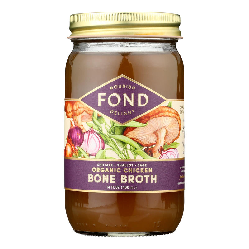 Fond Bone Broth - Bne Brth Yth Tnic Sht - Case Of 4-14 Fz