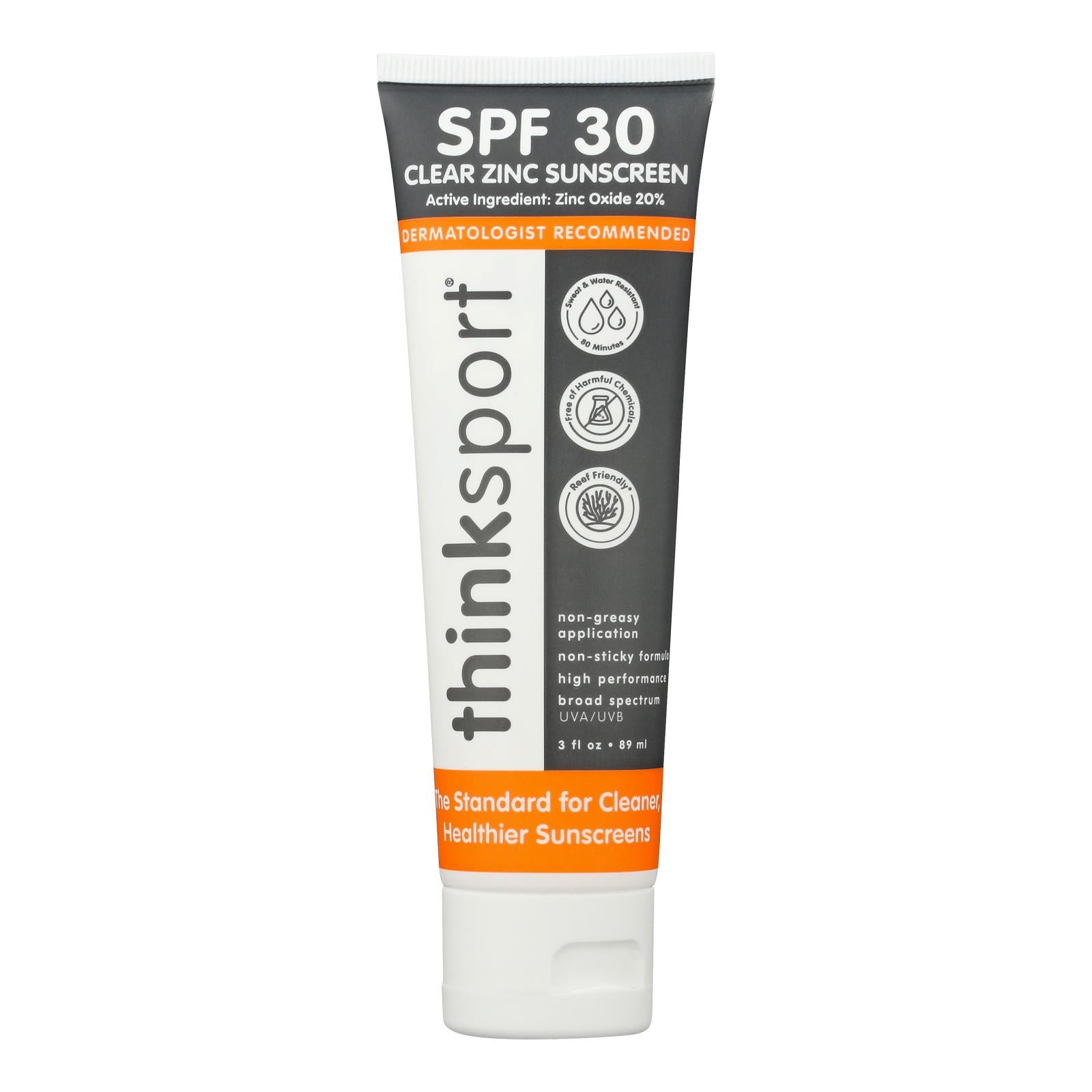 Thinksport - Snscrn Clear Zinc Spf30 - 1 Each -3 Fz - GreatEagleInc
