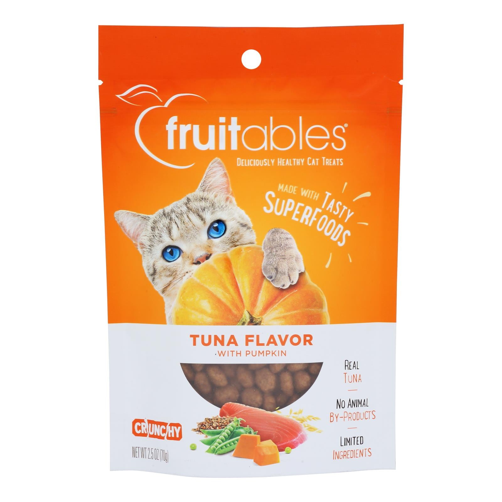 Fruitables - Cat Treats Tuna&pumpkin - Case Of 10-2.5 Oz - GreatEagleInc
