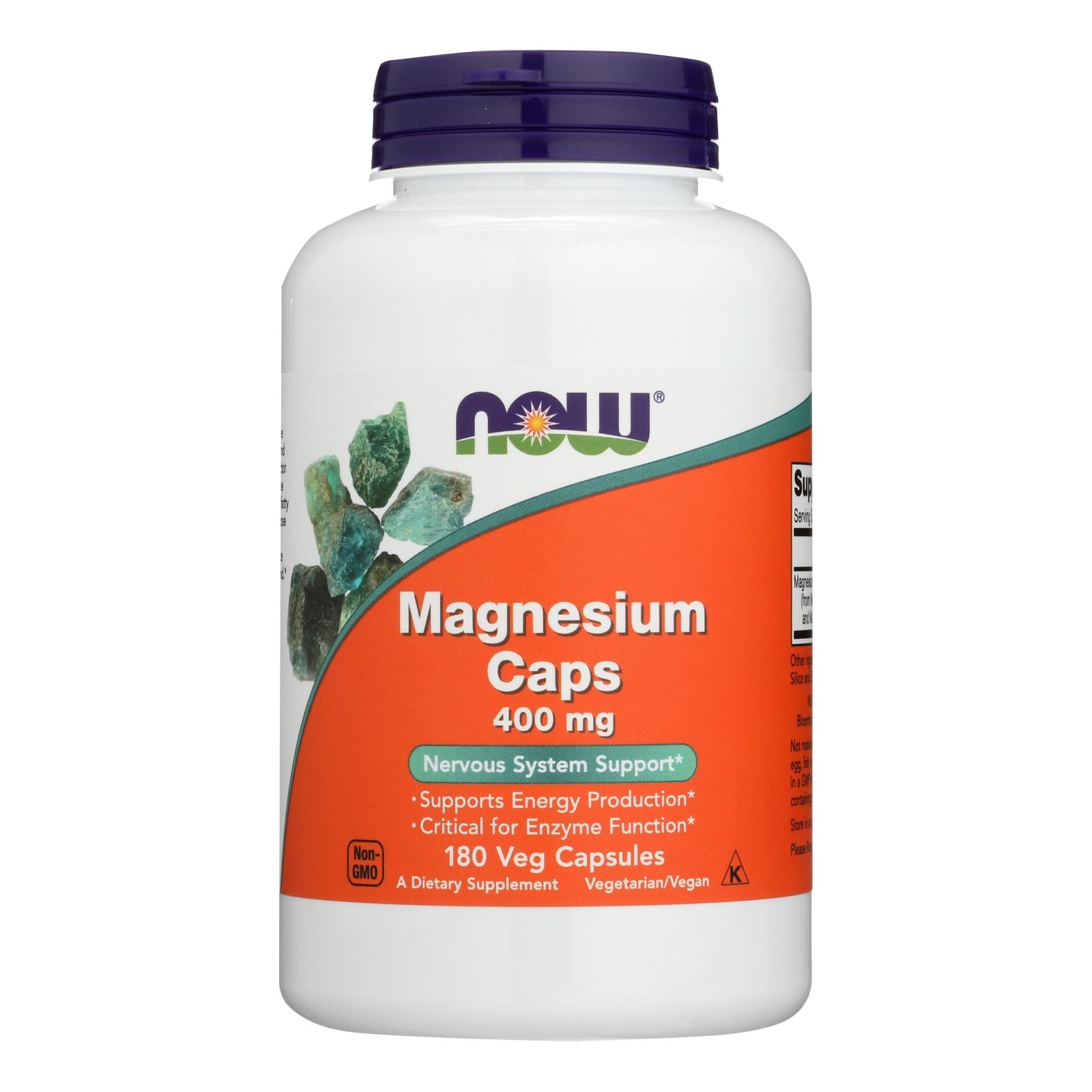 Now Foods - Magnesium 400mg - 1 Each 1-180 Cap - GreatEagleInc