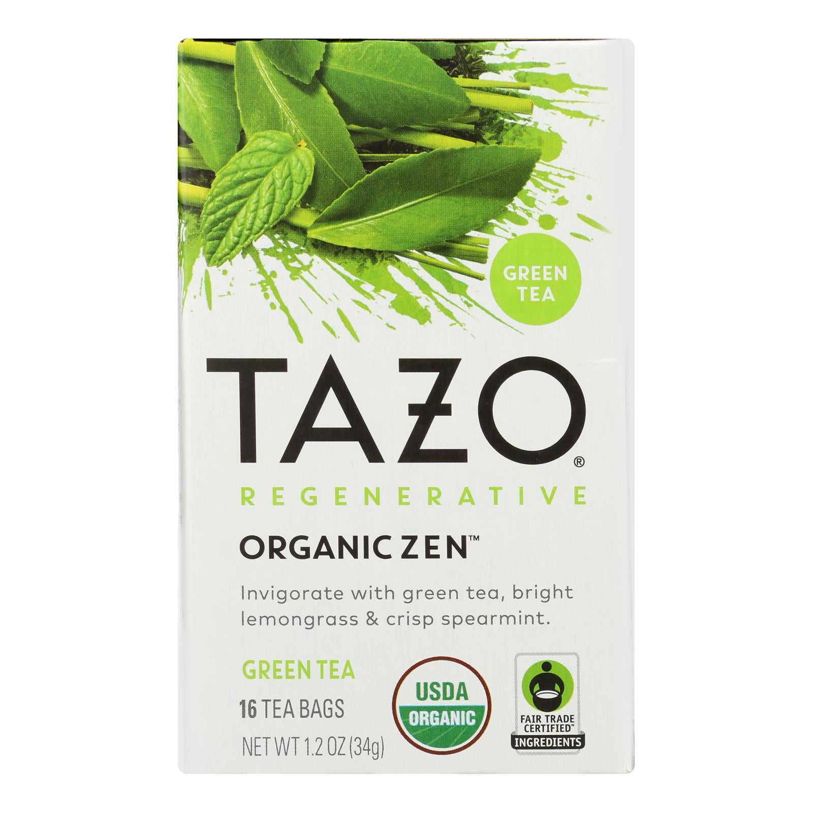 Tazo Tea - Tea Zen - Case Of 6-16 Bag - GreatEagleInc