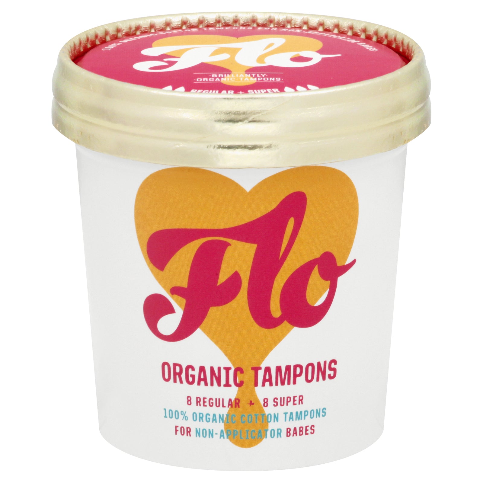 Flo - Tampons Organic Bamboo No App - Case Of 12-16 Count - GreatEagleInc