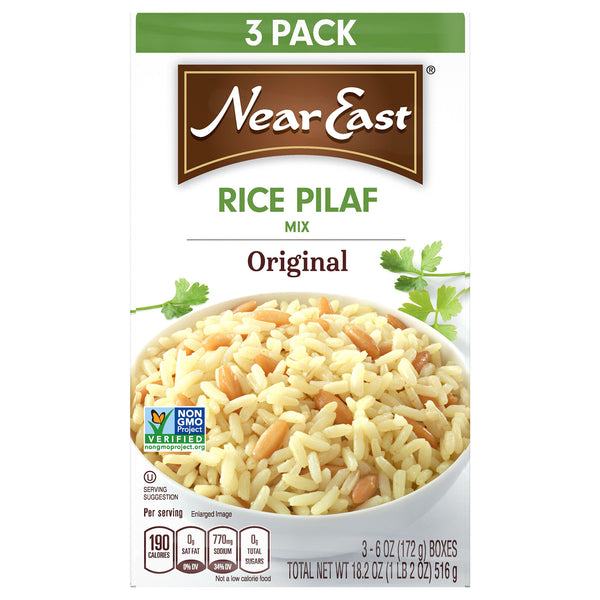 Near East - Rice Pilaf Mix Original 3 Pack - Case Of 4-3/6.09 Z - Home & Garden