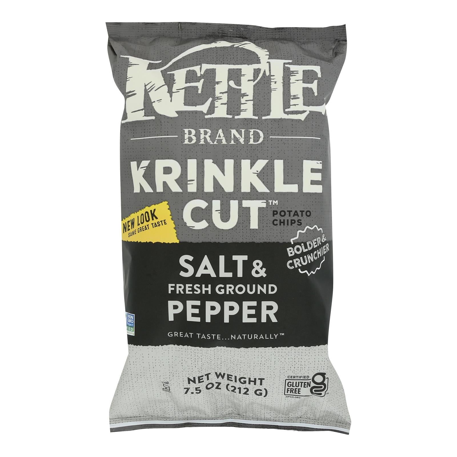 Kettle Brand - Krinkle Chps Slt&frsh Pepper - Case Of 12-7.5 Oz - GreatEagleInc