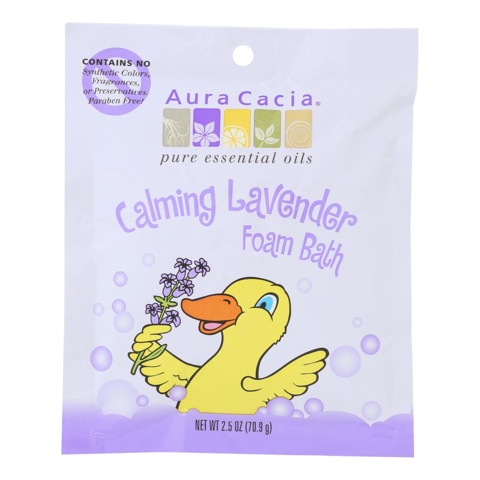 Aura Cacia Calming Foam Bath Lavender Essential Oil - Case Of 6 - 2.5 Oz - GreatEagleInc
