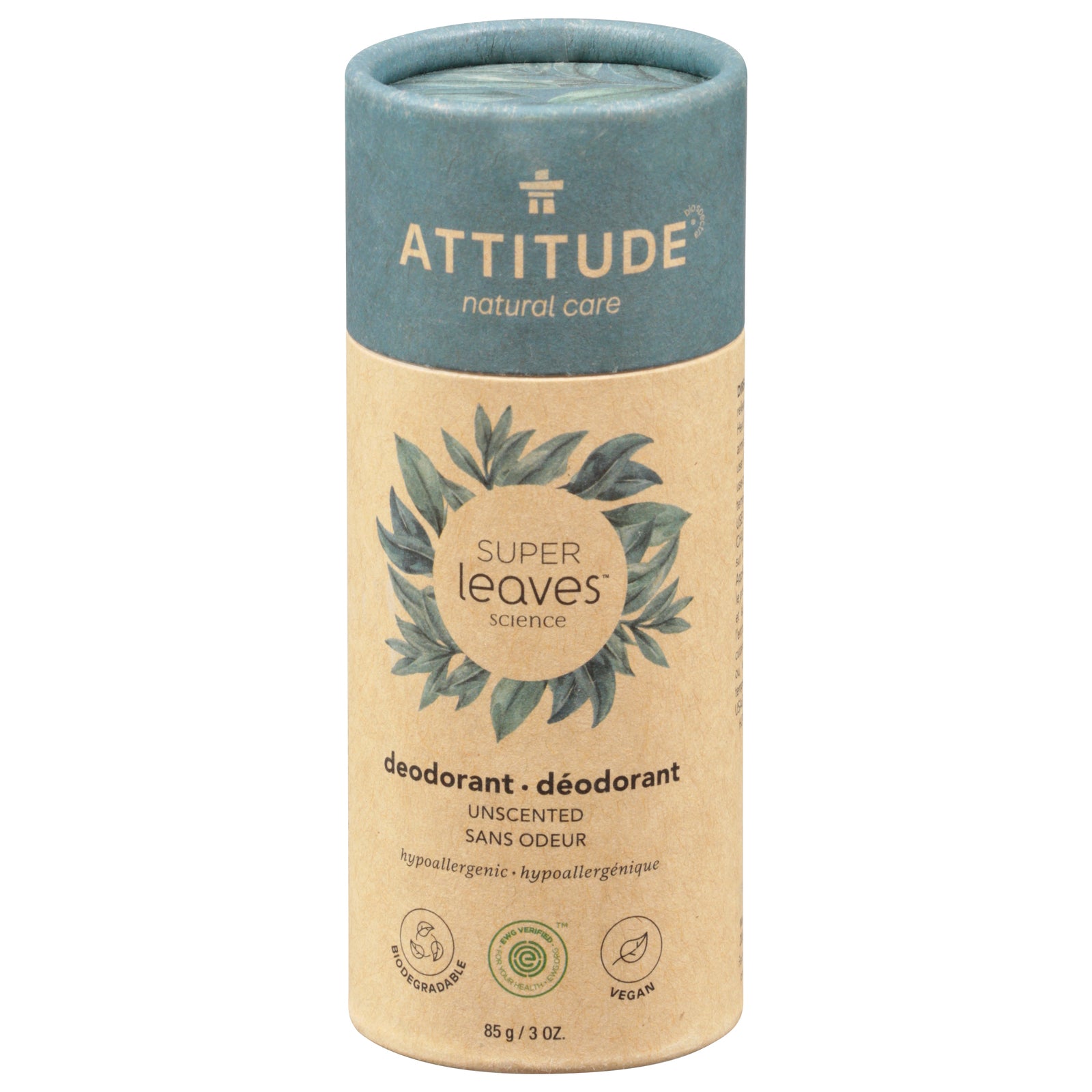 Attitude - Deodorant Spr/lv Unscented - 1 Each-3 Oz - GreatEagleInc