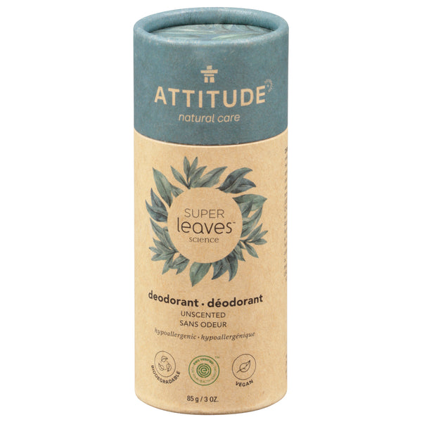 Attitude - Deodorant Spr/lv Unscented - 1 Each-3 Oz - GreatEagleInc