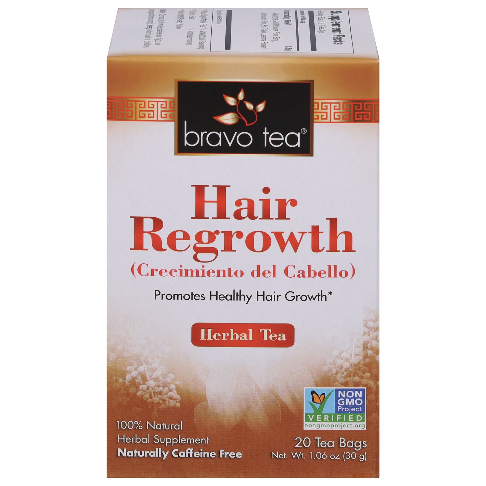 Bravo Teas And Herbs - Tea - Hair Regrowth - 20 Bag - Eco-Friendly Home & Grocery