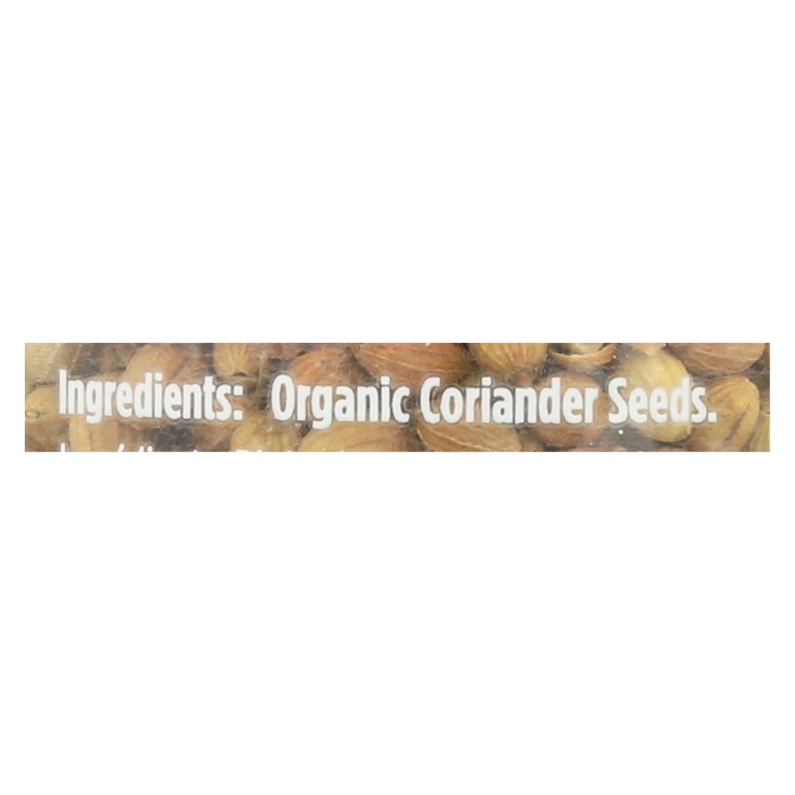 Spicely Organics - Organic Coriander Seeds - Case Of 3 - 0.7 Oz. - GreatEagleInc