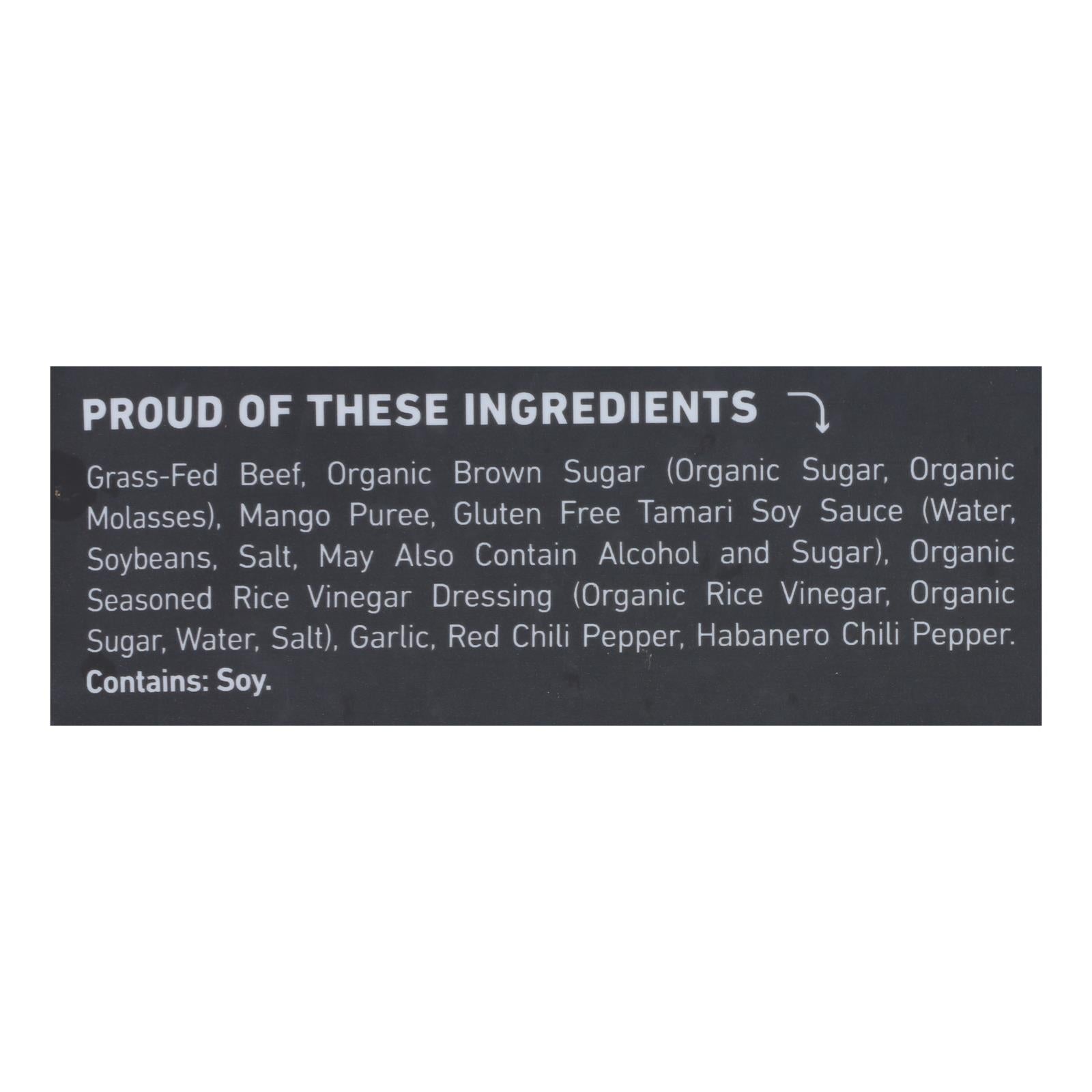 Country Archer - Jerky Beef Mango Habanero - Case Of 12-2.5 Oz - GreatEagleInc