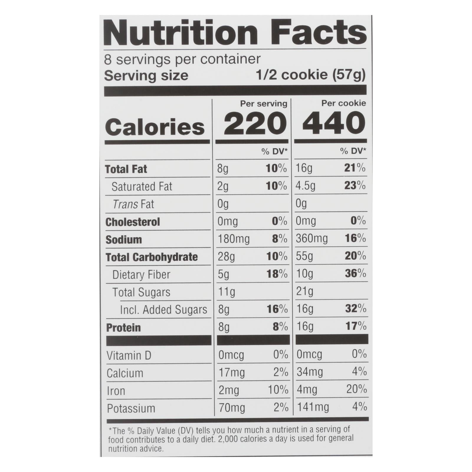 Lenny & Larry's - Complete Cookie Peanut Butter Chocolate Chip - Case Of 12-4 Oz - GreatEagleInc