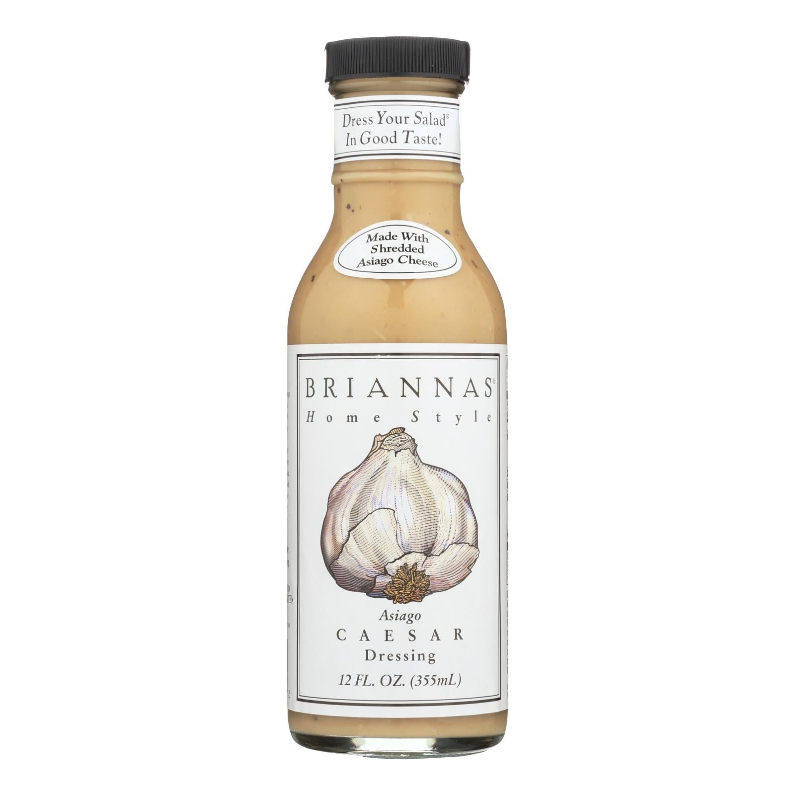 Brianna's - Salad Dressing - Asiago Caesar - Case Of 6 - 12 Fl Oz. - GreatEagleInc